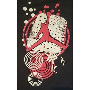 Nike MICHAEL JORDAN No 23 Air Jordan  CHICAGO BULLS "Air Shoe"  T-Shirt Size XL